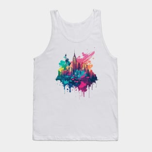 abstract new york skyline Tank Top